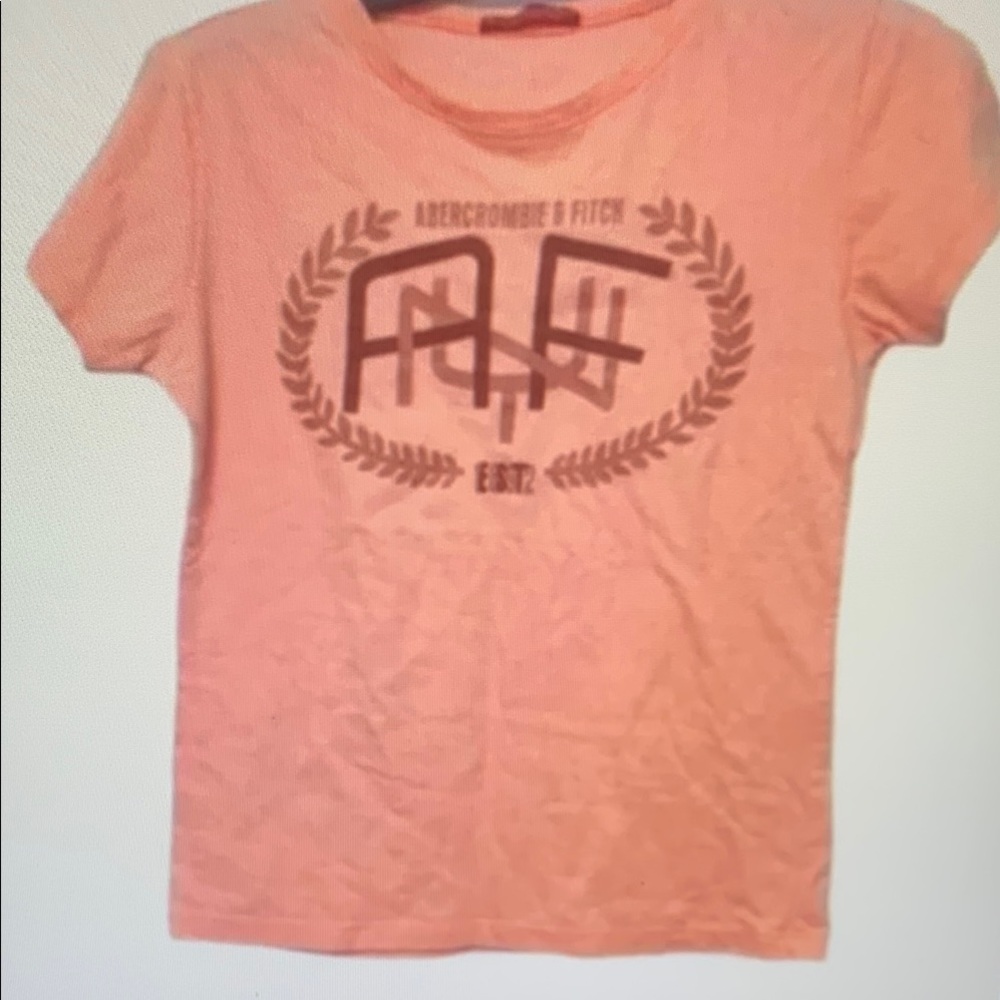 Abercrombie & Fitch Peach Graphic Tee